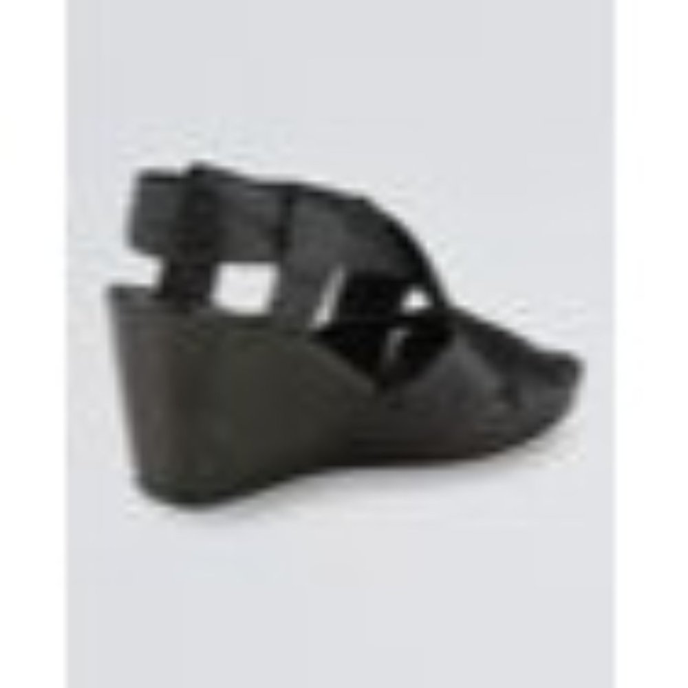 Cole Haan Nike Air Dinah Wedge Leather Sandal Size 7 1/2 - Picture 4 of 12